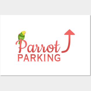 Parrot Parking - Double Yellow-Headed Amazon Posters and Art